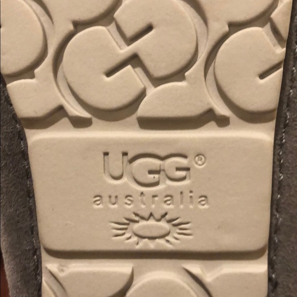 UGG kid K Ryder Moccasin gray charcoal New wBox - Picture 6 of 8